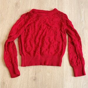Little Sleepies Red‎ Pom Pom Sweater